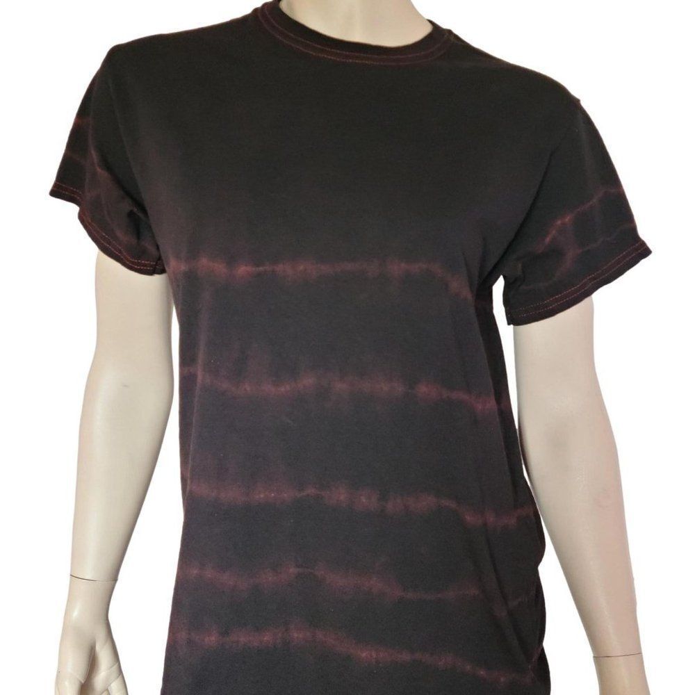Black Printed Handmade Tie Dye Heavy Cotton Shirt